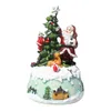 Christmas Decorations Resin Crafts Music Colored Lights Decorative Ornament Tree Box Present