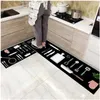 Longo Kitchen Mat Cartoon Anti-derrapante Entrada Capacho Bath absorvente Área Rugs Corredor Sala de estar tapete da sala de Home Decor 211109