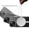 Magsoge transparent tydlig akrylmagnetisk st￶ts￤ker telefonfodral f￶r iPhone 14 13 12 11 Pro Max Mini XR XS X 8 7 Plus med detaljhandelspaket Kompatibelt Magsafe -laddare
