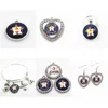 Baseball Houston Dangle Charms Mix Style DIY Pendant Bracelet Necklace Earrings Snap Button Jewelry Accessories