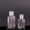 2021 30 ml 60 ml Puste Pet Plastikowa butelka z klapką Cap Transparent Square Shape Butelka do Makijażu Jednorazowe Ręczne Gel Sanitizer