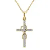 8PCS Infinity Crystal Cross Colllace Banquete Joyería Moda Clásico Religioso Accesorios