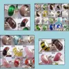 Glass Loose Beads Jewelry 550Pcs Murano Charms Sier Plated Single Core Bead Charm Mix 20 Styles Fit Bracelet Drop Delivery 2021 7Bkz1