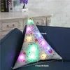 LED Light Luminous Poszewka Obejmuje Boże Narodzenie Xmas Santa Claus Reindeer Sofa Dekoracja TX0007