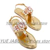 Sandaler transparent kvinna sommar kristall skor lager storlek 43 kvinnor sandal guld rosa kvinnlig strand tofflor gelé