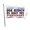 2024 Joe Biden n'est pas mon président Trump Drapeaux Bannières extérieures 3' x 5' ft 100D Polyester Couleur vive avec deux œillets en laiton