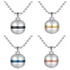 316L Stainless Steel Lockets Jewelry Openable Put in Perfume Oval Ball Bottles Pendants Lovers Necklace Couples Supplies Urn Ashes Box Keepsake Forever Lover Gifts
