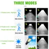 Utomhus Solar Street Light COB LED-vägglampor med 3 ljuslägen Människokroppsinduktion Vattentätt material för trädgårdsterrass