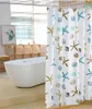 Waterproof Shower Curtain Set with 12 Hooks Printed Starfish Bathroom Curtains Polyester Fabric Bath Mildew Proof for Home Decor 210609