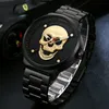 WWOOR Fashion Cool 3D Skull Watch Men Luxuy Waterproof Stainless Steel Gold Sports Men Quartz Wristwatches Relogio Masculino 210527