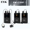 Eyk uhf draadloze lavalier microfoon real-time monitor camera DSLR camcorder smartphones stabiele receptie video revers mic