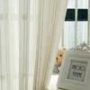 壁の寝室のための固体リネンの縞模様のチュールのボイルカーテン窓のための窓のための日本のカーテンのカーテンのカーテン