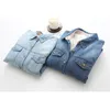 Women Warm Winter Plus Velet Denim Shirts Korean Classic Blue Thick Long Sleeve Jeans Blouse Female Turn-down Collar Basic Blusa 210226