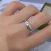 Bague aveugle avec lettre G en argent 925, convient aux bijoux pour hommes et femmes, accessoires de mode