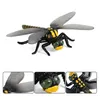 Oenux Insecto Animais Modelo Borboleta Mantis Aranha Abelha Escorpião Libélula Figuras Figurine Miniatura Educacional Crianças Brinquedo C0220