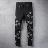 20SS MENS DESIGNER JEANS ENJÄRD RIPPAD BIKER SLIM FIT MOTORCYCLE DENIM FÖR MÄNS S TOPA KVALITETSMA JEAN MANS PANTS POUR HOMM258T