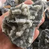 Natural Rough Sphalerite Quartz Crystal Cluster Minerals Specimen Crafts Amazing and Rare Irreuglar Raw Druzy Geode Rocks Gemstone Mine Ore Display Collectable