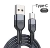 Cavi USB di tipo C per Samsung huawei Xiaomi 3A Cavo di ricarica rapida Caricatore per telefono cellulare Cavo dati USB-C 2m 1m baseus