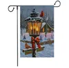 Modèle de série de drapeaux de Noël Noël-Bonhomme de neige Drapeaux de jardin Bannière 47 * 32cm Fournitures de fête de Noël SN5678