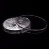 60Pcs Clear 41mm Coin Capsule Storage Case Holder with Organizer Box for Silver Eagle Coins Container Collection Supplies