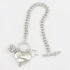 Link Chain Fashion Women Heart Armband Crystal Par Wild Simple Diamond Ball Pentagram Jewelry Gift Fawn22
