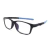 Modne okulary przeciwsłoneczne ramy okulary okulary optyczne czarny octan mężczyźni kobiety Wysokiej jakości styl ramy czyste soczewki klasyczne okulary P6075-C6