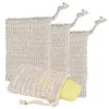 Natural Exfoliating Soap Bags Handmade Sisal Soaps Bag Pouch Holder for Shower Bath Foaming and Drying