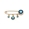 Accessoires de bijoux Fashion JewelryBrooches Lucky Eye Blue Turkish Evil Eye Brooch Broch pour les femmes Men Détonnant la fleur d'huile STA9854194