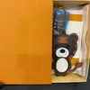 Lion Tiger Monkey Bear Keychains Luxury Designer Leather Key Chain Laser präglade väskhängen med Box 1853 Gift2374