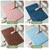 Simple Momery Foam Bathroom Mat 3D Cobblestone Pattern Absorbent Bath Rug Toilet Hallway Non-Slip Doormat Floor Carpet Washable 211109