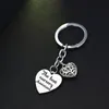 Keychains merci professeurs cadeaux cadeau de la pépinière porte-clés porte-clés porte-clés d'amour coeur chaîne porte-clés bijoux