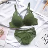 CYNTHRA Underwear For Women Sexy Lace Push Up Bralette Section Breathable Female Large Underwear Set Plus Size Lingerie Bra X0526