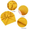 Femmes Turban Bonnet haut en coton noeud intérieur Hijab casquettes couleur unie africain torsion bandeau dames inde chapeau Hijabs casquette tête écharpe