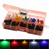 Auto Wedge LED Light Car Interior Dashboard T5 Car Instrument Indikator Mix Bulb Green Red Blue White Yellow för ersättning2971