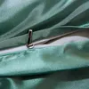 Yumuşak Pürüzsüz Saten Yatak Seti Ev Tekstili İkiz Kraliçe Kral Nevresim Yatak Seti Yastık Kılıfı Set Düz Çarşaf Yatak Kıyafetleri 211007