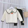 Filles Cardigan Enfants Manteaux Vêtements De Bébé Coton Crochet Modèles De Tricot Enfants Chandails Automne Hiver Vêtements Pull Veste Top C3