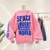 Korean version of the letter loose oversized hoodie women fashion long-sleeved top coat trendy sweatshirt women 210729