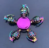 Rainbow Metal Fidget Spinner Star Flowl Skull Smok Wing Spinner do autyzmu ADHD Dekompresyjne Stres Edc Fidget Toys GG0223