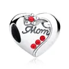 WOSTU Original Family Love Fit Bead Charms Silver 925 Браслет для женщин DIY Мода Ювелирные Изделия для женщин Девушки BNC237 Q0531