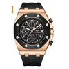 Wristwatches Brand ONOLA Fashion SPORTS Mens Watches Military Clock Black Gold Waterproof Unique Cool Metal Watch For Men