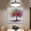 Mintura Obraz olejny na płótnie ręcznie wykonane sztuki ręcznie malowane akrylowe canvowe kolorowe drzewo wall art home decor decor no oprawione 210310