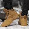Stövlar män skor vinter päls säker militär utomhus snö armé ankel varm avslappnad skor zapatos de hombre