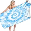 Asciugamani per bagno Arcobaleno Nuoto Sport da campeggio Stampa colorata con motivo tie-dye Asciugamano morbido per adulti 14 colori