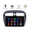 Lecteur Radio DVD de voiture Android 9 pouces, système de Navigation GPS pour Mitsubishi Mirage 2012 – 2016, avec prise en charge USB WIFI SWC