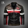 Lbl vinter faux läder moto jacka män fleece varma kappor mode motorcykel jackor casual mens biker pu läder jackor 211009