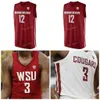 NIK1 NCAA College Washington State Cougars Jersey de basquete 24 Viont'e Daniels 23 Ahmed Ali 4 Aljaz Kunc 0 Isaiah Wade Custom Stitched