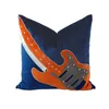 Sofa poduszka poduszka na poduszkę aksamitną niebieską brązową czerwoną czerwoną gitarę nocną poduszka nowa produkt 201009