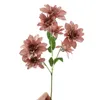 Fausse fleur automne Dahlia (7 tiges/pièce) 24 "longueur Simulation pivoine pour fleurs artificielles décoratives pour la maison