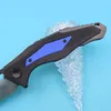 0427 Flipper Knife 9Cr18Mov Satin Blade G10 Handle Ball Bearing Folding Knives With Retail Paper Box