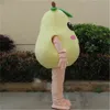 Reklam props pear frukt maskot kostym halloween jul fancy party cartoon character outfit kostym vuxna kvinnor män klänning karneval unisex vuxna